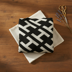 Pull en Coton Abstrait Noir et Blanc