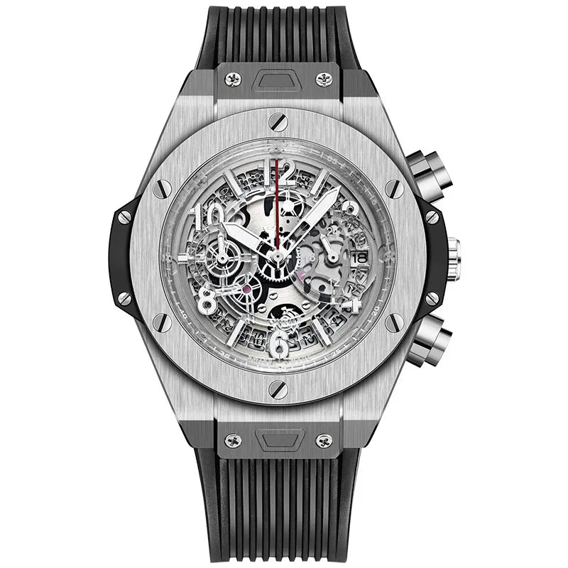 Heren Sport Siliconen Kalender Quartz Horloge II