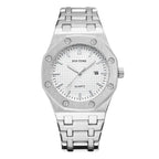 Dames Zilveren Automatisch Quartz Horloge