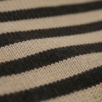 Pull en Coton à Col Roulé avec Rayures Classiques