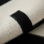 Maglione in Cashmere con Motivo Geometrico a Blocchi