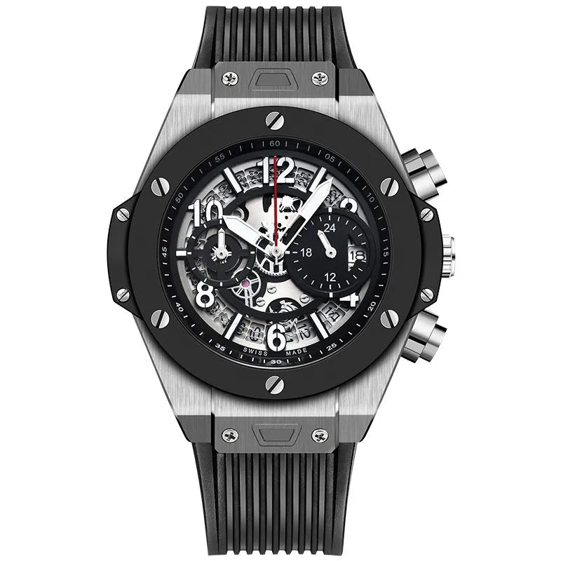 Heren Sport Siliconen Kalender Quartz Horloge II
