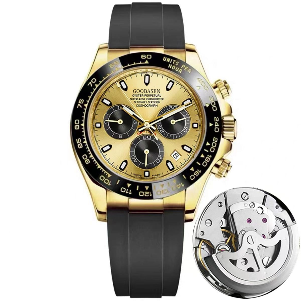 Heren Klassiek Tweekleurig Horloge