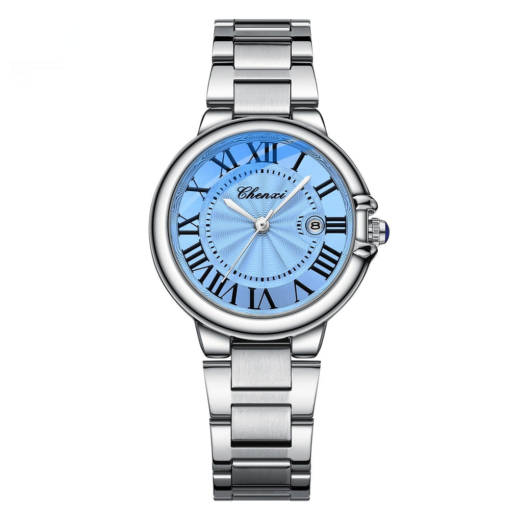 Dames Lumineus Kalender Stalen Riem Horloge