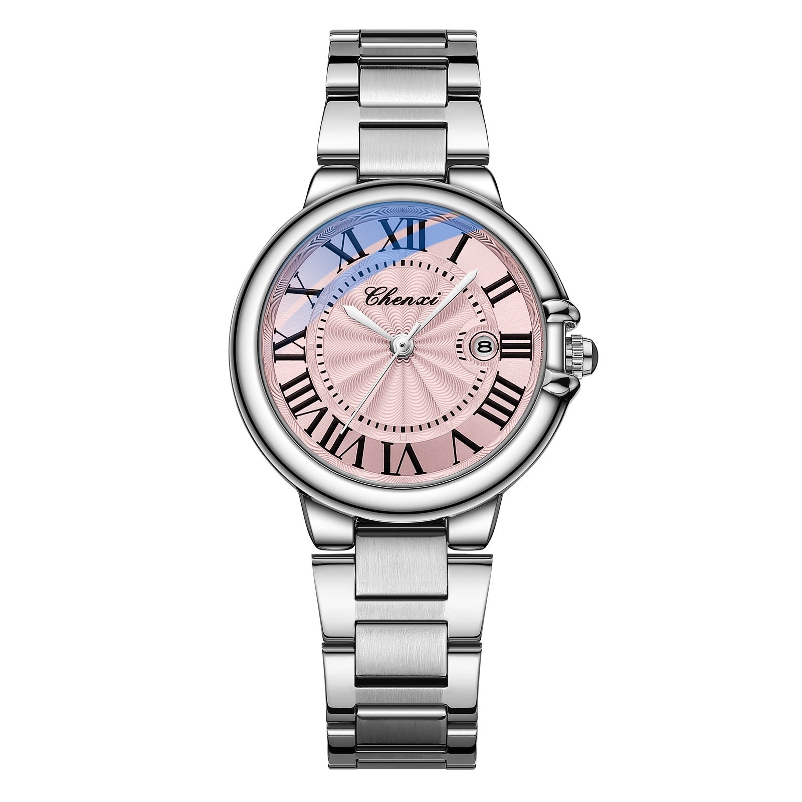 Dames Lumineus Kalender Stalen Riem Horloge