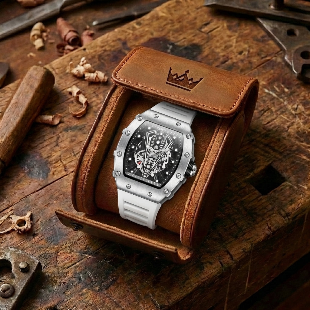 Herenhorloge Steampunk Skeleton