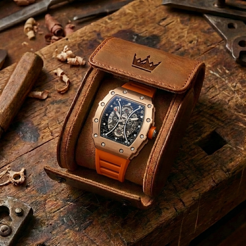 Herenhorloge met Hol Vat Lumineus Waterdicht