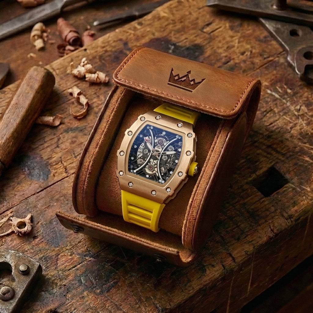 Herenhorloge met Hol Vat Lumineus Waterdicht