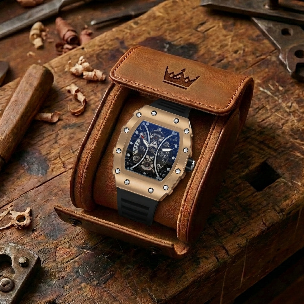 Herenhorloge met Hol Vat Lumineus Waterdicht