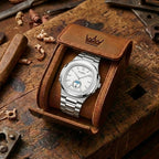 Waterdicht Herenhorloge Leer & Staal Quartz