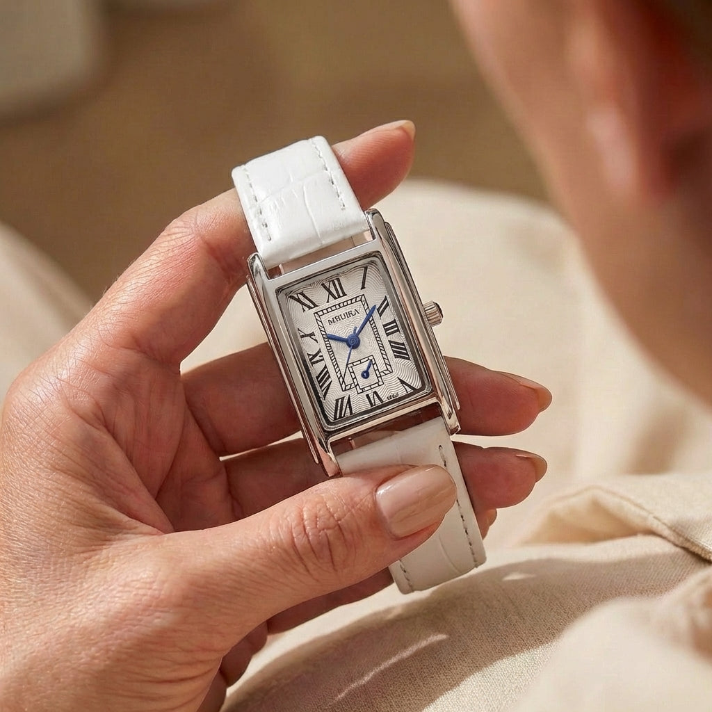 Dames Retro Casual Lederen Riem Horloge