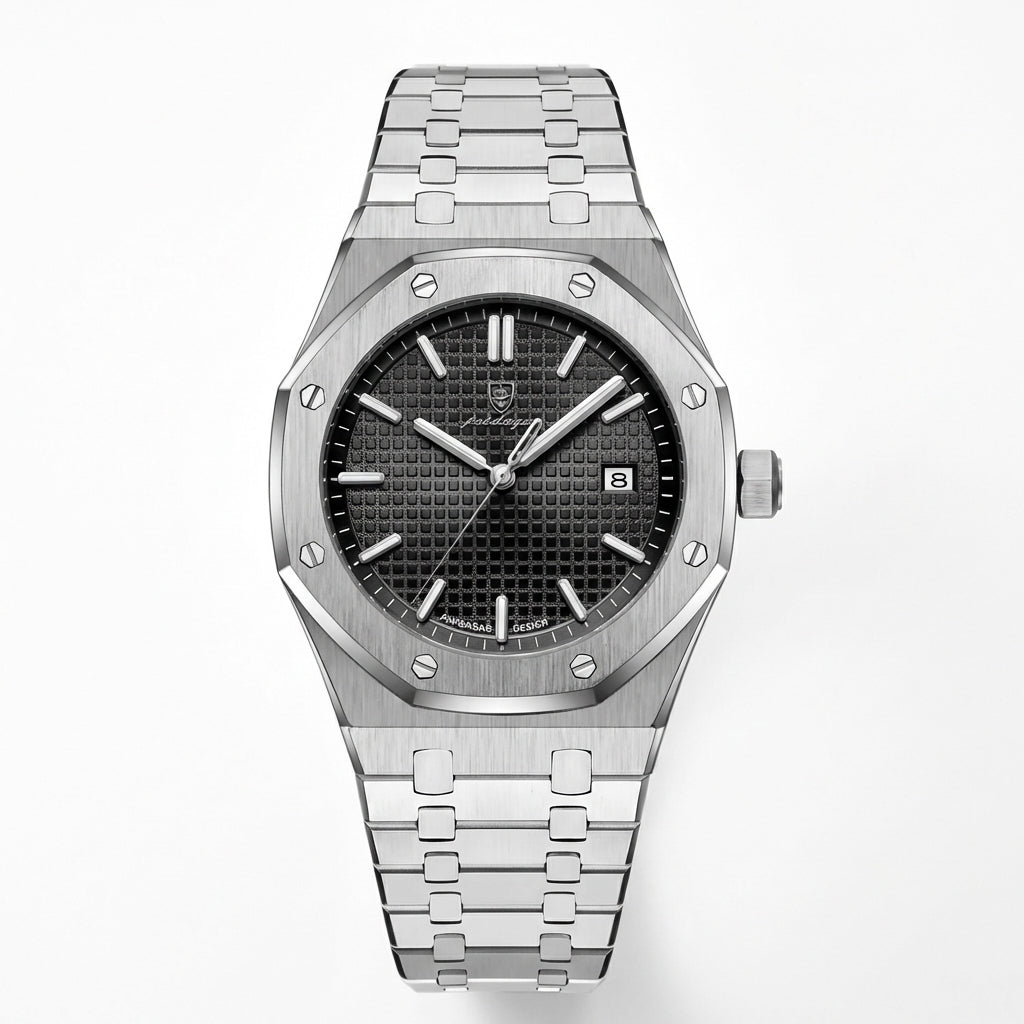 Heren Minimalistisch Staal Quartz Horloge
