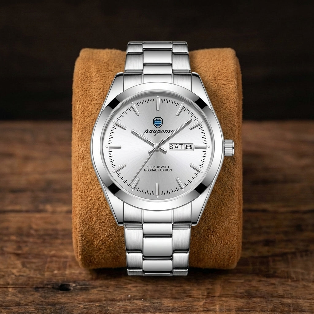 Herenhorloge Dubbele Kalender Lumineus Quartz