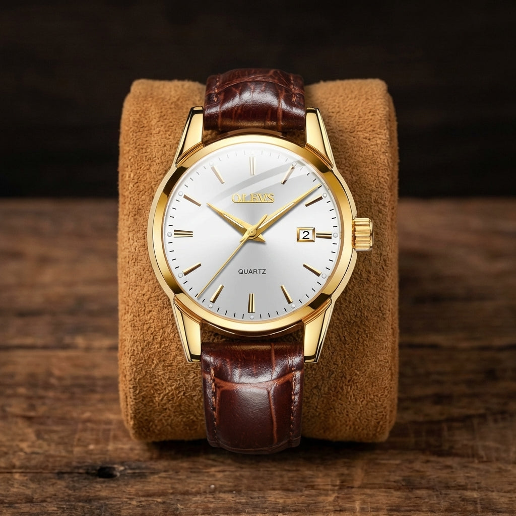 Klassiek Herenhorloge Merk Quartz