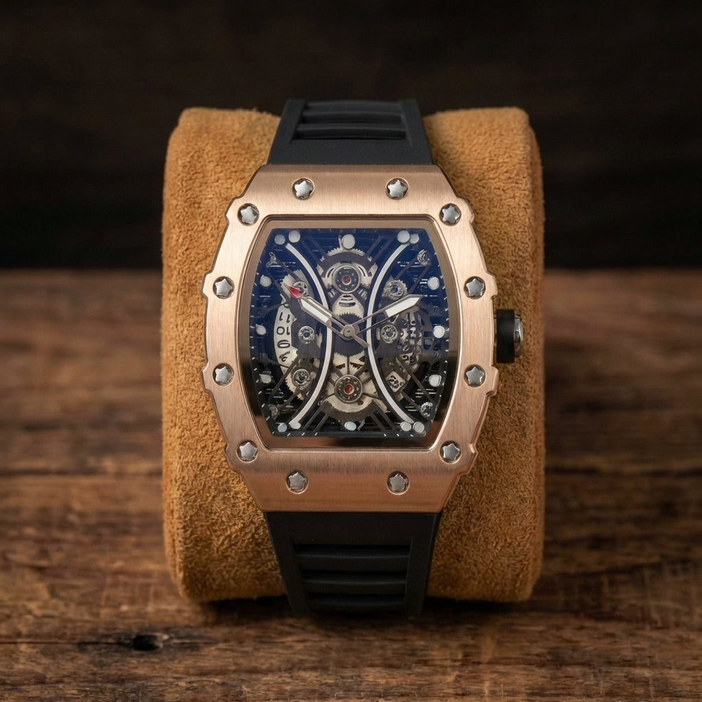 Herenhorloge met Hol Vat Lumineus Waterdicht