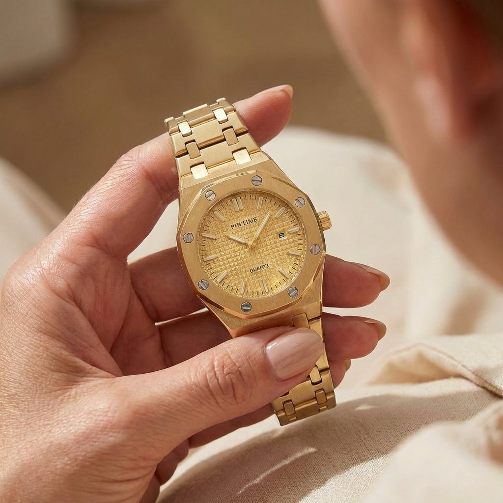Dames Automatisch Goud Feest Horloge