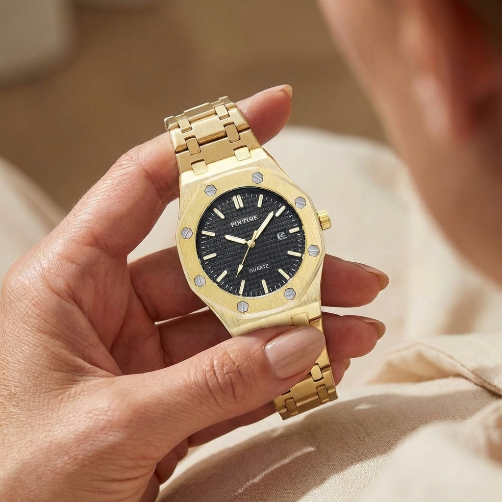 Dames Automatisch Goud Feest Horloge