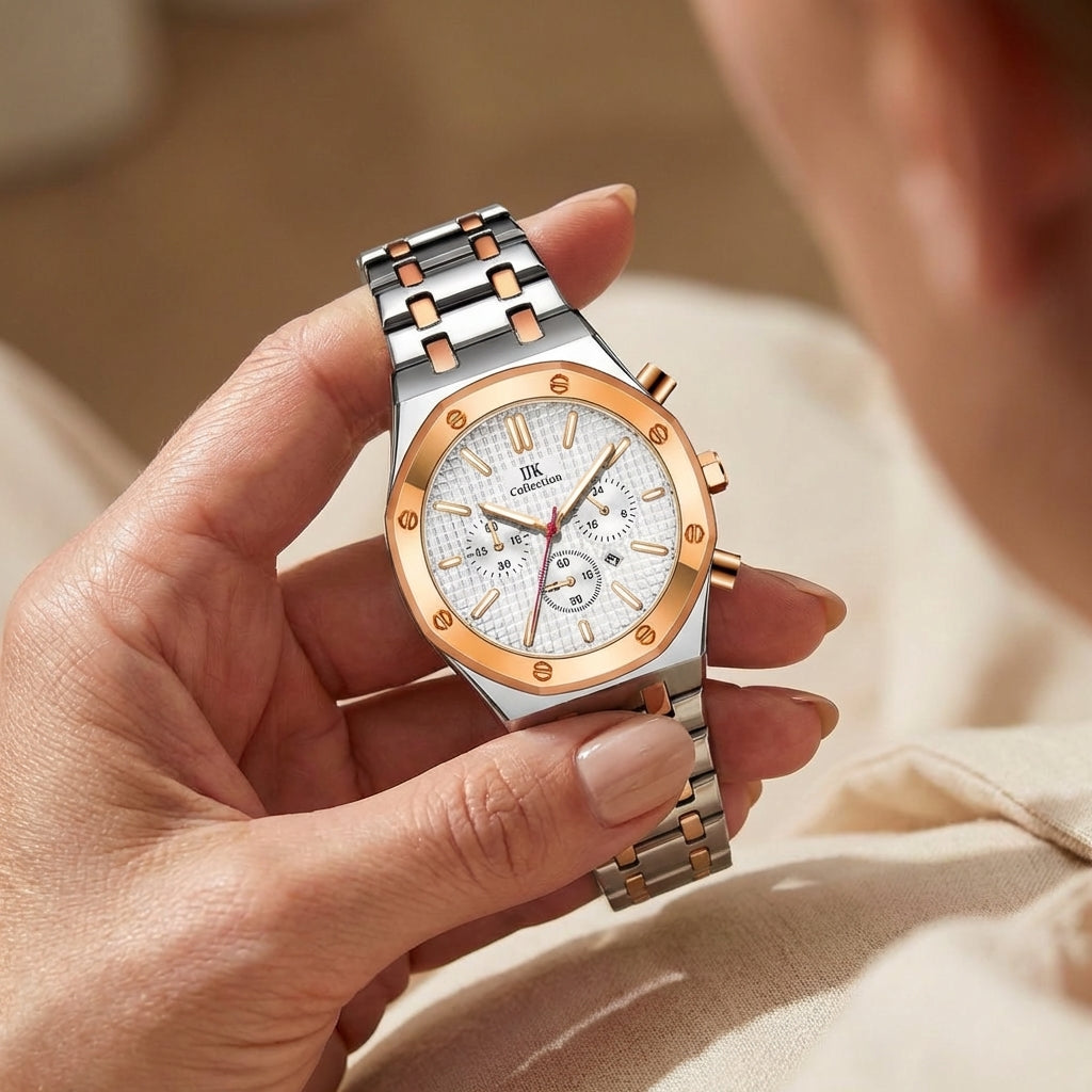 Dames Kleine Goudkleurige Quartz Horloge