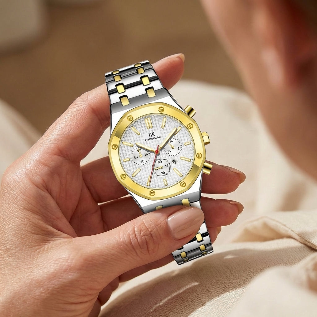 Dames Kleine Goudkleurige Quartz Horloge