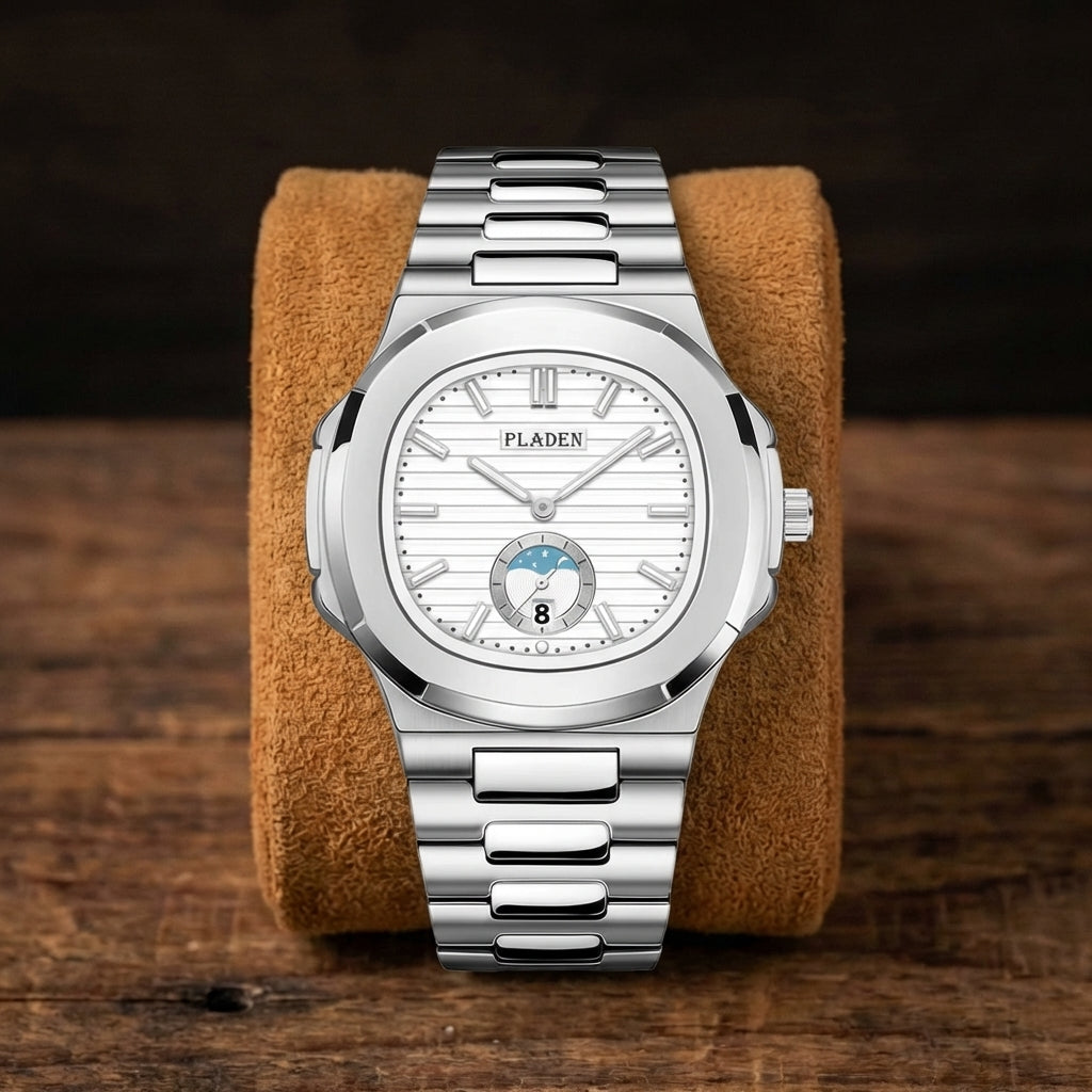 Waterdicht Herenhorloge Leer & Staal Quartz