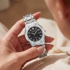 Dames Zilveren Automatisch Quartz Horloge