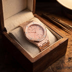 Dames Rosé Goud Automatisch Quartz Horloge