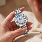 Dames Lumineus Kalender Stalen Riem Horloge