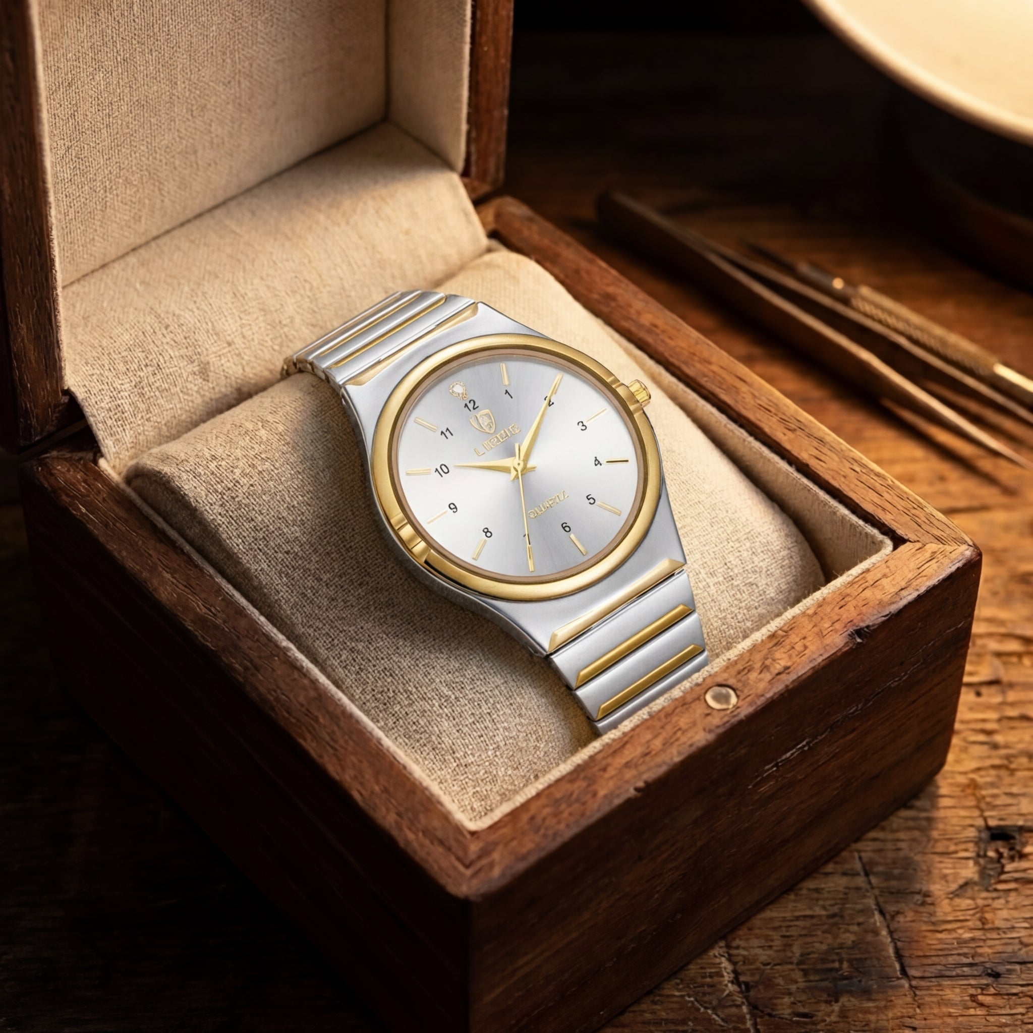Dames Lumineus Casual Koppel Quartz Horloge