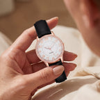 Dames Diamant Lumineus Riem Quartz Horloge