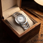 Dames Elegant Diamant Stalen Band Horloge