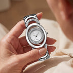 Dames Elegant Diamant Stalen Band Horloge