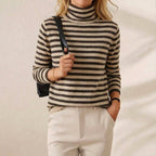 Dolcevita in Cashmere con Righe Classiche