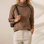 Pull bloc tricoté en cachemire