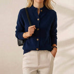 Gilet di Cotone con Bottoni e Colletto