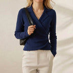 Cardigan portefeuille en cachemire en 4 couleurs