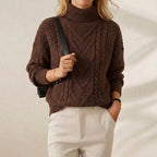 Maglione in Cotone a Trecce