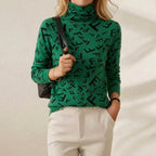 Pull en cachemire avec motif F