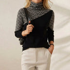 Kaschmirpullover mit Streudruck