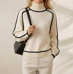 Pull bloc tricoté en cachemire