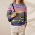 Pull en Coton Ferme Arc-en-ciel avec Moutons
