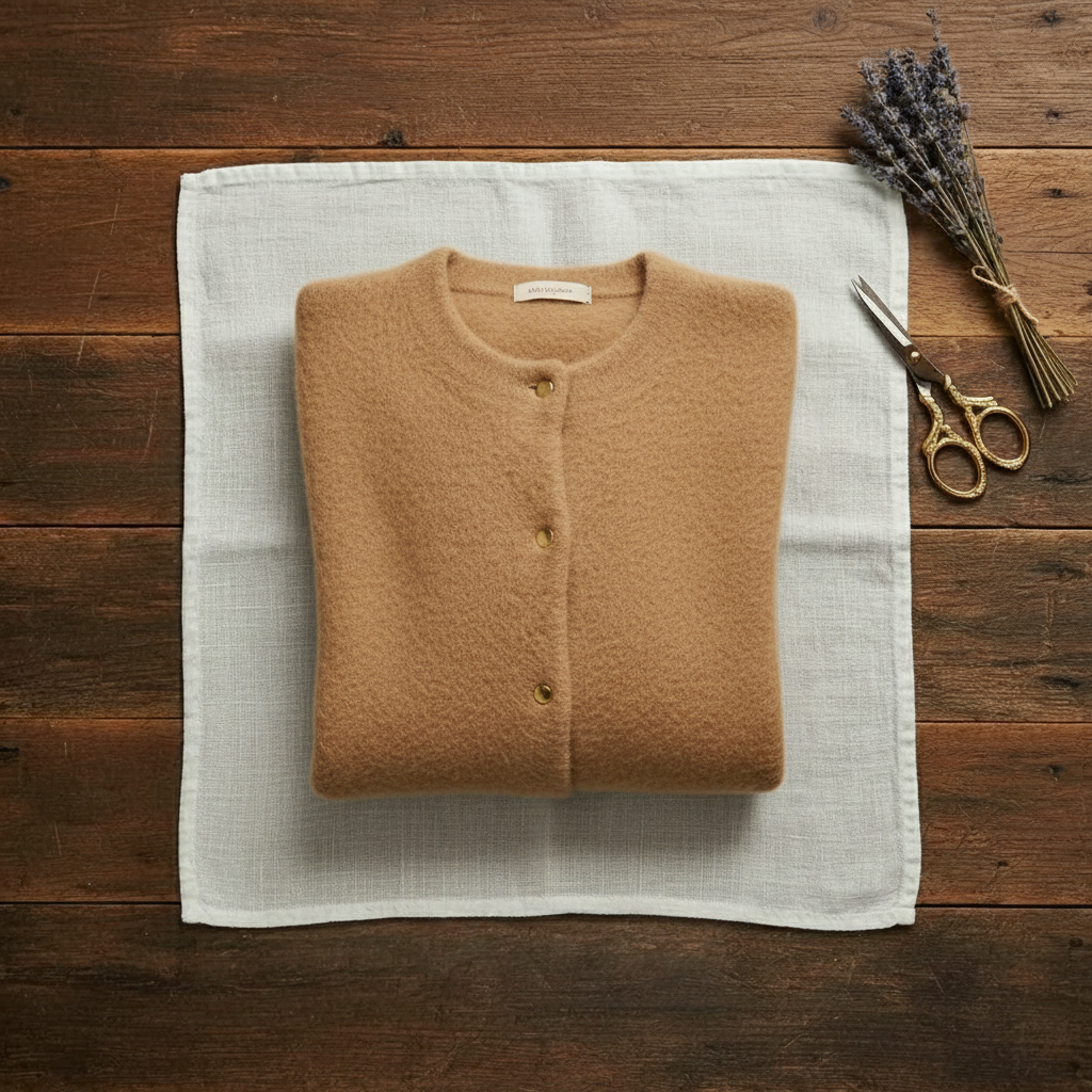 Kasjmier vest met gouden knopen