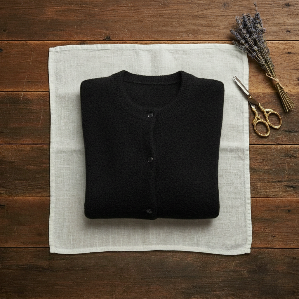 Cardigan en cachemire avec boutons dorés