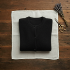 Cárdigan de cachemir con botones dorados