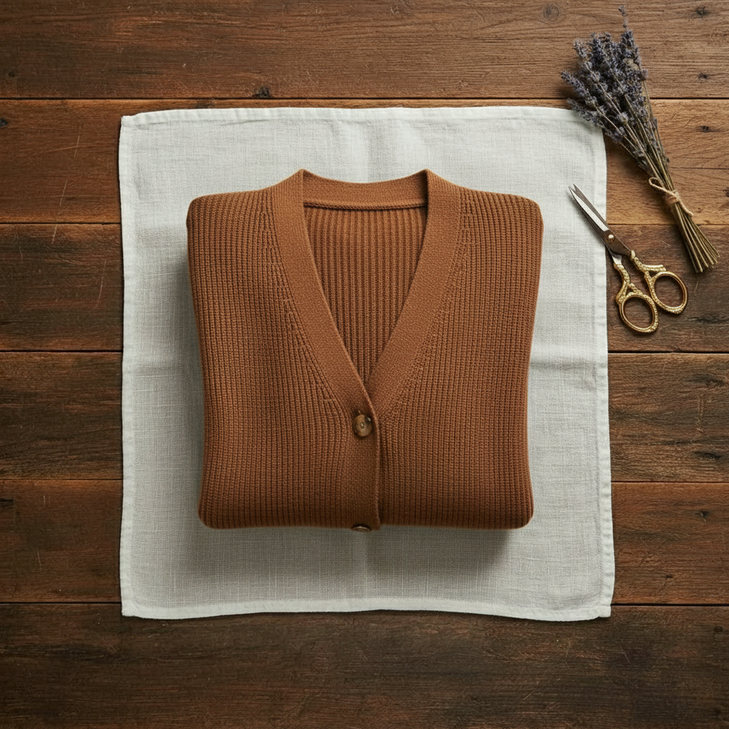 Cardigan long boutonné en cachemire