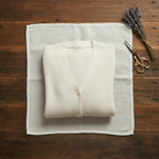 Cardigan long boutonné en cachemire