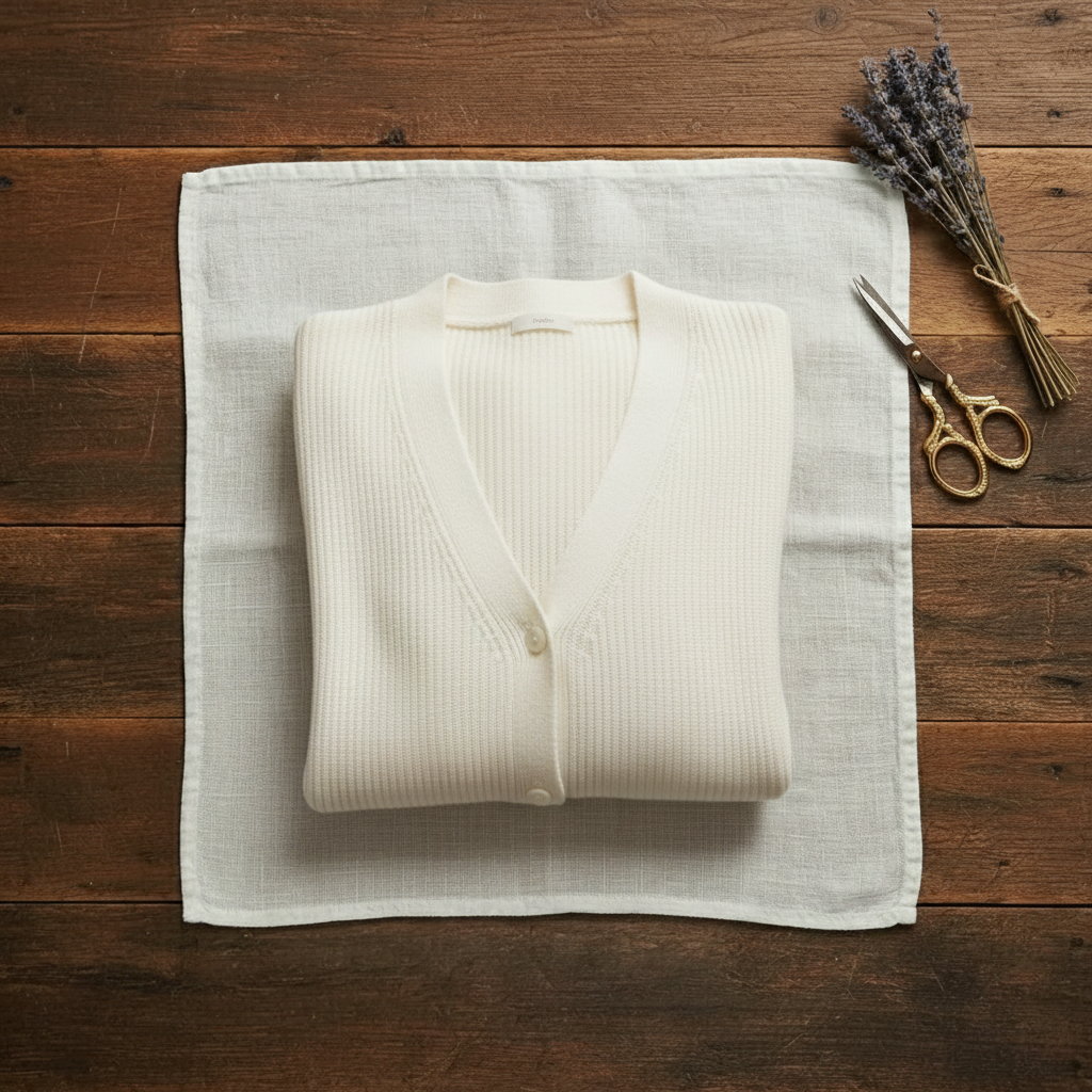 Cardigan long boutonné en cachemire