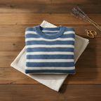 Jersey de cachemira con rayas horizontales