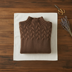 Col Roulé en Coton à Torsades