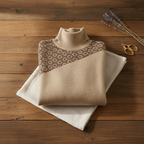 Kaschmirpullover mit Streudruck