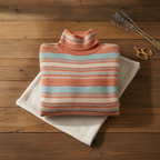 Jersey de cachemira con rayas horizontales